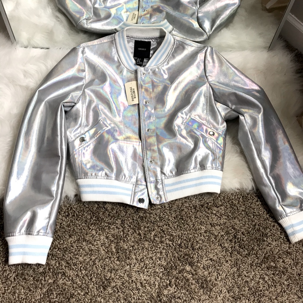 Silver Forever 21 Jacket